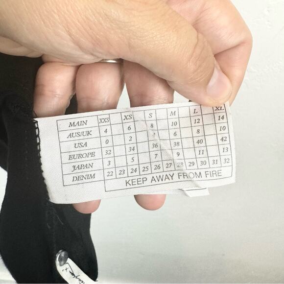 One Teaspoon Plant T-Back Ruffle Tiered Mini Dress Black XS Minimal Whimsigoth - Picture 15 of 15